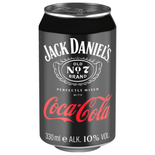 Jack Daniel´s & Coca Cola 10% vol. 330ml – VE = 24 STK