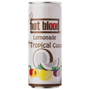 Hot Blood Lemonade Tropical Cocos 330ml – VE = 24 STK