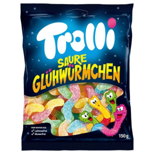 Trolli Saure Glühwürmchen 150g – VE = 24 STK