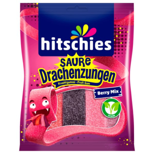 Hitschies Saure Drachenzungen Berry Mix 125g – VE = 20 STK