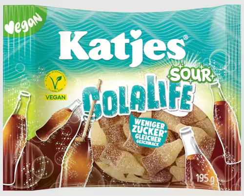 Katjes Colalife Sour 195g – VE = 20 STK