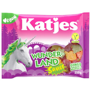 Katjes Wunderland Sauer 210g – VE = 18 STK