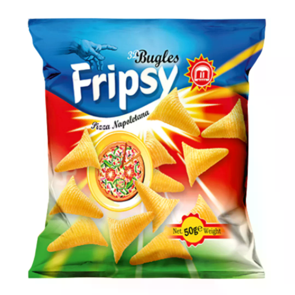 Fripsy 3D Bugles Pizza Napolitana 50g – VE = 25 STK