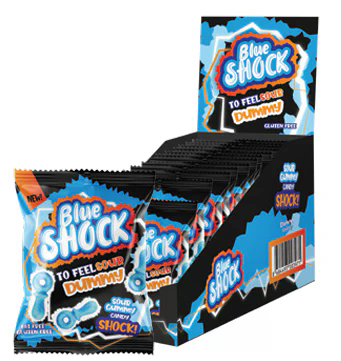 Halal Blue Shock Sour Pacifier 80g – VE = 12 STK