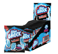 Halal Blue Shock Sour Strawberry 80g – VE = 12 STK
