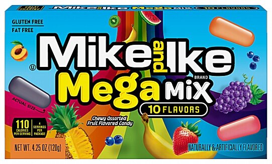 Mike and Ike Mega Mix 120g – VE = 12 STK