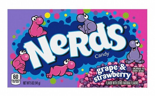 Nerds Grape & Strawberry Box 141g – VE = 12 STK