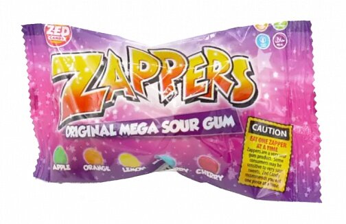 Zed Candy Zappers Original Mega Sour Gum 50g – VE = 24 STK