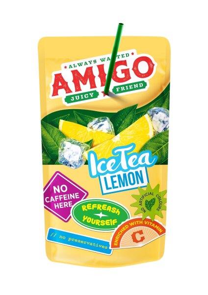 Amigo Ice Tea Lemon 8x200ml – VE = 1 x 8 STK